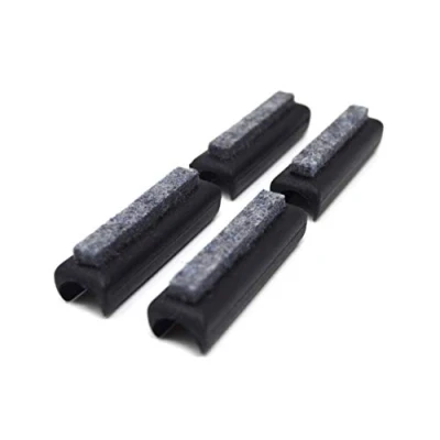 Abbildung von Design61 Filzgleiter 4er Set Stuhlgleiter Bodenschongleiter Ø 10 11 mm Silencer Möbelgleiter Klemmschalengleiter mit geräuschdämpfender Filzgleitfläche