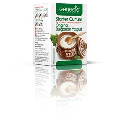 Abbildung von Genesis Bulgarische Joghurtkulturen Starter Traditionelle für 50L Joghurt Selber Machen Ideal Joghurtbereiter Natürlicher Joghurtferment Probiotisch und Gesund