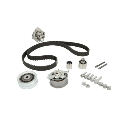 Abbildung von HEPU PK06621 Wasserpumpe + Zahnriemensatz mit Nockenwellenschrauben Schrauben 160 VOLKSWAGEN: Tiguan I, Passat B7 Limousine, Golf Plus / Crossgolf