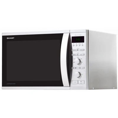 Abbildung von Sharp Mikrowelle &quot;R941STW&quot;, Oberhitze Grill und Heißluft, 1450 W