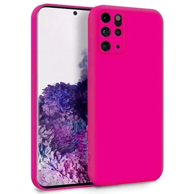 Abbildung von MyGadget Hülle für Samsung Galaxy S20 Plus Zweilagige Handyhülle mit Kameraschutz Cover Innenfutter &amp; Silikon außen Magenta Rot