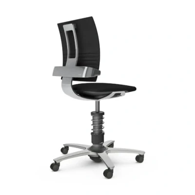 Abbildung von aeris 3Dee ergonomischer Bürostuhl Schreibtischstuhl mit einzigartiger Rückenlehne ohne Armlehne Drehstuhl, stufenlos höhenverstellbar 42 56 cm