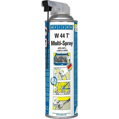 Abbildung von WEICON W 44 T Multi Spray 500 ml, Multifunktionsöl, 1 5 Funktionen: Kriechöl, Rostlöser, Korrosionsschutz, Schmiermittel, Pflegespray