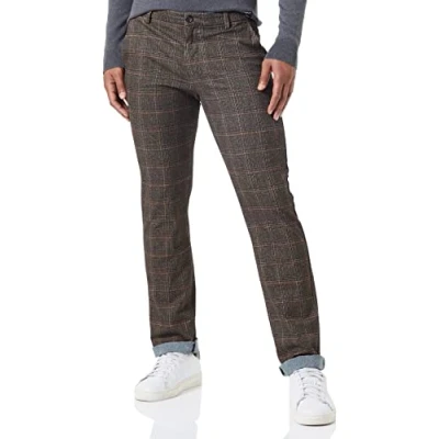 Abbildung von bugatti Herren 3156 16832 Freizeithose, Dunkelgrau, 3432