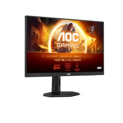 Abbildung von AOC Gaming Q27G4XND 27 Zoll Curved QHD Monitor, 180 Hz, 0.5ms, FreeSync. Prem., HDR10 (2560x1420, HDMI 2.0, DisplyPort 1.4) schwarz