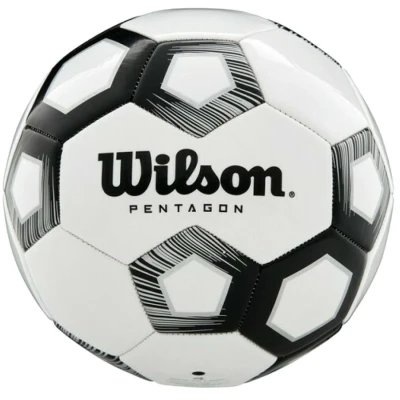 Abbildung von Wilson Fußball PENTAGON, Mischleder, 5, Schwarz