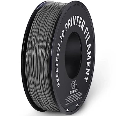 Abbildung von GEEETECH TPU Filament 1,75 mm +/ 0,02 für 3D Drucker, 1KG 1 Spool Grau