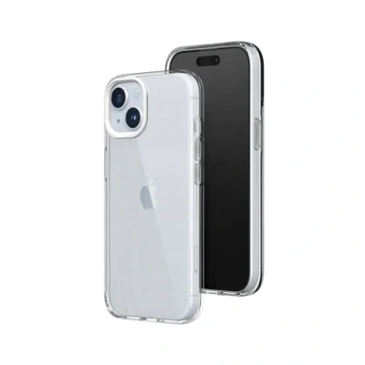Abbildung von RhinoShield Crystal Clear Case kompatibel mit [iPhone 15 Plus] Fortschrittliche Vergilbungsresistenz, Hohe Transparenz, Personalisierbare und Transparente Schutzhülle Weiß