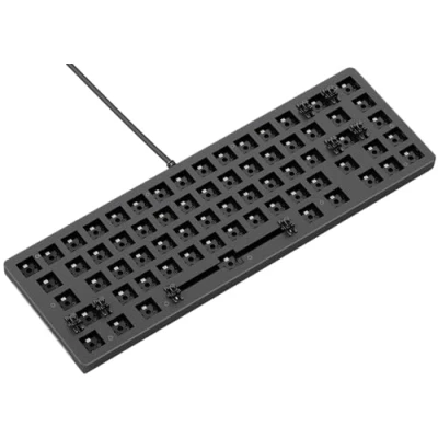Abbildung von Glorious Gaming GMMK 2 Compact 65% Barebones (Frame Only) Mechanisches Tastaturgrundgerüst, Kompakt TKL (65%), Aluminium, individuell anpassbar, RGB, Amerikanisch/ANSI Layout Schwarz