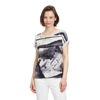Abbildung von Betty &amp; Co Tshirt print natureblack, Damen, Größe: Large, Nature black