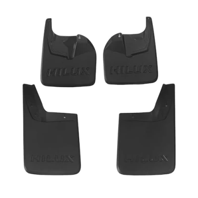 Abbildung von 4 Stück Auto Schmutzfänger für Toyota Hilux 2015 2016 2017 2018 2019 2024,Kotflügel Mud Flaps Zubehör Vorne Hinten Kratzfest Spritzschutz Kein Bohren von Löchern Erforderlich