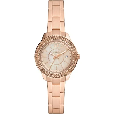 Abbildung von Fossil Stella Uhr Rose goldcoloured, Damen, Größe: One Size, gold coloured