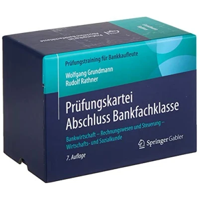 Abbildung von Prüfungskartei Abschluss Bankfachklasse: Bankwirtschaft Rechnungswesen und Steuerung Wirtschafts Sozialkunde (Prüfungstraining für Bankkaufleute)