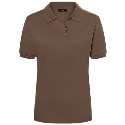 Abbildung von James &amp; Nicholson Damenpolo Classic Feines Piqué Poloshirt mit gestrickten Bündchen Farbe: Brown Grösse: XL