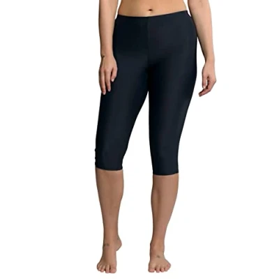 Abbildung von Ulla Popken Damen Schwimm capri Bikini Slip, Blaue Marine, 50 EU