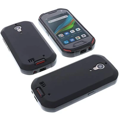 Abbildung von foto kontor Hülle kompatibel mit Unihertz Atom L Tasche Gummi TPU Schutz Handytasche schwarz
