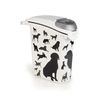 Abbildung von Curver Futterbehälter 210341, Petlife Hunde Schwarz 10kg 23L