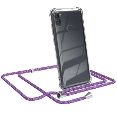 Abbildung von EAZY CASE Handykette kompatibel mit Samsung Galaxy M11 Handyhülle Umhängeband, Handykordel Schutzhülle, Silikonhülle, Hülle Band, Kette Hülle, Unicorn
