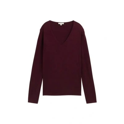 Abbildung von TOM TAILOR Damen 1012976 Pullover, 16427 Bordeaux Red, L