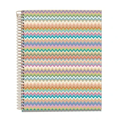 Abbildung von Miquelrius Notebook A5 (148 x 210 mm), kariert 5 mm, 120 Blatt 70 g/m², Kartoneinband, 4 farbige Streifen, Kupferspirale, Kollektion Feeling Mallorca, Zickzack