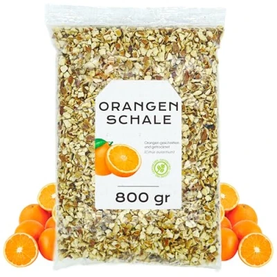 Abbildung von Getrocknete Orangenscheiben 800gr Orangenabrieb Orangenzesten Orangenschalen Getrocknet Lose (800 gr, Orangenscheiben)