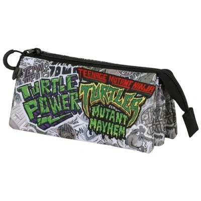 Abbildung von Ninja Turtles Pizza Time FAN Dreifach Federmäppchen 2.0, Mehrfarbig, 23 x 11 cm