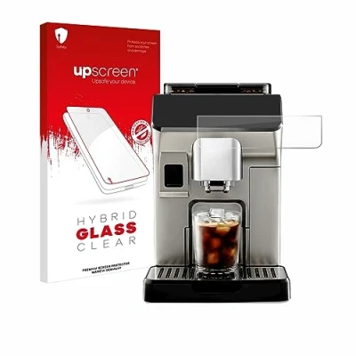 Abbildung von upscreen Schutzglas für DeLonghi Eletta Explore Schutzfolie, Glas Folie [Klar, 9H Panzerschutz, Anti Fingerprint]