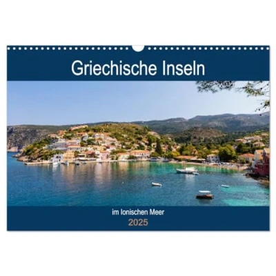 Abbildung von Griechische Inseln im Ionischen Meer (Wandkalender 2025 DIN A3 quer), CALVENDO Monatskalender