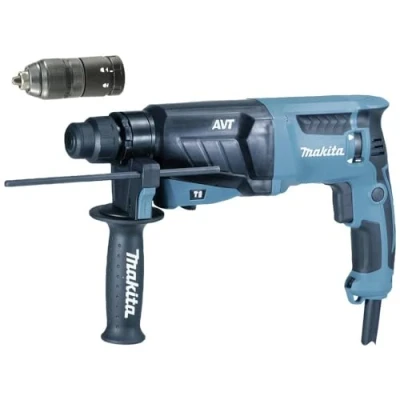 Abbildung von Makita HR2631FTJ, SDS Plus, Schwarz, Blau, 2,4 cm, J, AC, 800 W