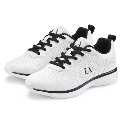 Abbildung von Lascana Sneaker low Weiß schwarz, Damen, Größe: 35, schwarz Schuhe