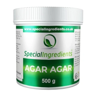 Abbildung von Special Ingredients Agar 500g Höchster Qualität, Geeignet Für Veganer Und Vegetarier, Nicht Gentechnisch Verändert, Glutenfrei, Bestrahlt Recycelbarer Behaltert