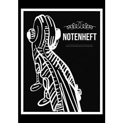 Abbildung von Notenheft: DIN A4 Block 100 Seiten Blanko Notenblock und Notenheft Für Anfänger Fortgeschrittene Große Lineatur Musik Schreibheft Leere Notensysteme