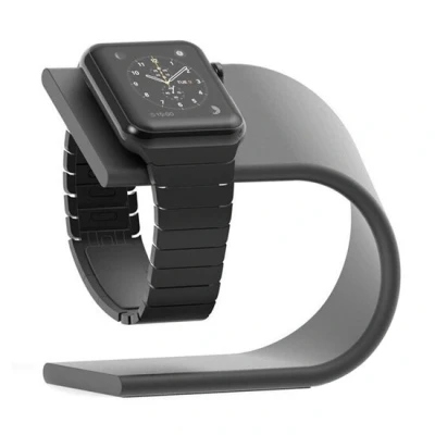 Abbildung von Apple Watch Aluminium Ständer Dunkelgrau Geeignet für