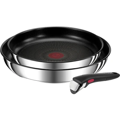 Abbildung von Tefal Pfannen Set &quot;Ingenio Preference&quot;, Edelstahl, (Set, 3 tlg., Ingenio Preference Pfannenset, 2 teilig, 1 Griff), stapelbar, Antihaftversiegelung, Induktion, Made in France, kompakt