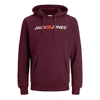 Abbildung von JACK &amp; JONES Herren JJECORP Old Logo Sweat Hood NOOS 12137054, Port Royale/REG FIT, S