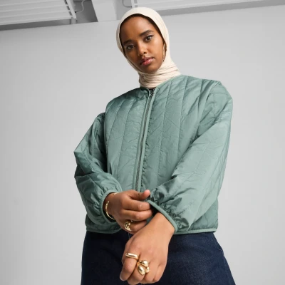 Abbildung von Puma Relaxed Liner Wendbare Jacke Damen Mit Plain Green Moon Größe: L