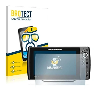 Abbildung von BROTECT (2 Stück Schutzfolie für Humminbird Helix 10 Displayschutz Folie Ultra Klar