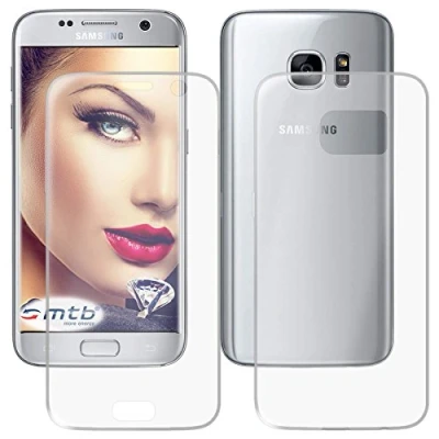 Abbildung von mtb more energy® 360 TPU + Hardcover (Vorder und Rückseite) für Samsung Galaxy S7 (SM G930, 5.1&#039;&#039;) 100% Clear Grad Rundumschutz Hülle Komplett Schutz