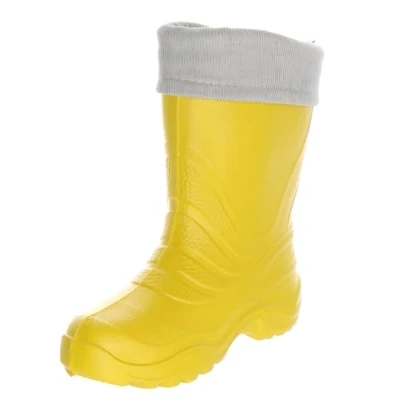 Abbildung von LEMIGO Termix federleichte EVA Gummistiefel gefüttert (Gelb/Grau, 36/37 EU)