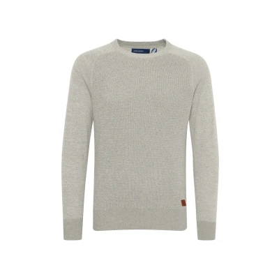 Abbildung von Blend Rundhals Gandolf Strickpullover, Herren, Größe: XXL, Light grey