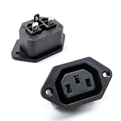 Abbildung von Oiyagai 10 Stück AC 250V 10A IEC 320 C13 Einbaumontage Buchse Adapter