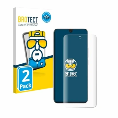 Abbildung von BROTECT 2 Stück Full Cover Schutzfolie für Xiaomi 14 Ultra Screen Displayschutz Folie [3D Curved, Anti Fingerprint, Kristall Klar]