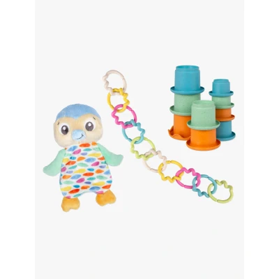 Abbildung von PlayGro Eco Play Activity Geschenkset Pinguin, Babyspielzeug