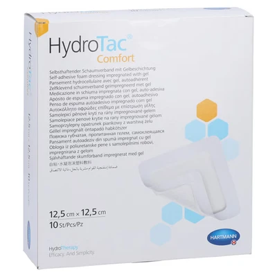 Abbildung von Hydrotac Comfort Schaumverband 12,5x12,5 10 St
