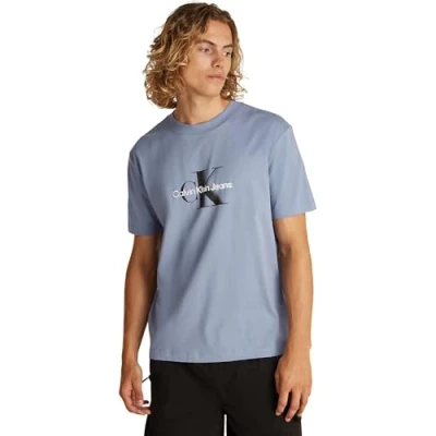 Abbildung von Calvin Klein Jeans Monologo Shift TEE Tshirt print, Herren, Größe: XS, Tempest