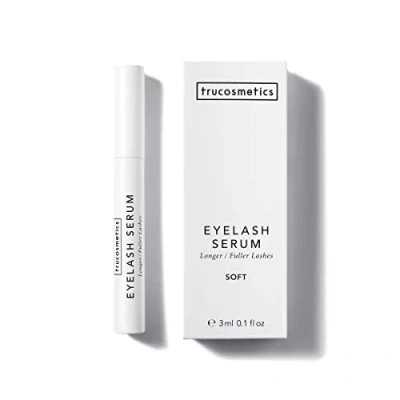 Abbildung von trucosmetics hormonfreies Wimpernserum SOFT ohne hormonähnliche Prostaglandine natürlicher Wachstumsbooster reichhaltige Pflege lange &amp; dichte Wimpern vegan