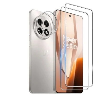 Abbildung von Bihizei Schutzfolie für Oneplus 13R Panzerglas, 2 Stück &amp; Kamera Schutzfolie, 9H Panzer Schutz Glas Displayschutz, Ultra HD Panzerfolie, Anti Kratz, Bläsch