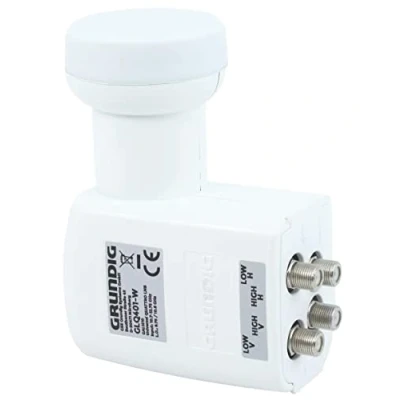 Abbildung von [Test SEHR GUT *] GSS Quattro LNB Weiss für Multischalter, Multiswitch geeignet mit LTE Filter Sat, Satelliten, Full HD, HDTV, UHD 4K, 0.1dB, LMB, Wetterschutz, extrem kälte &amp; hitzebeständig
