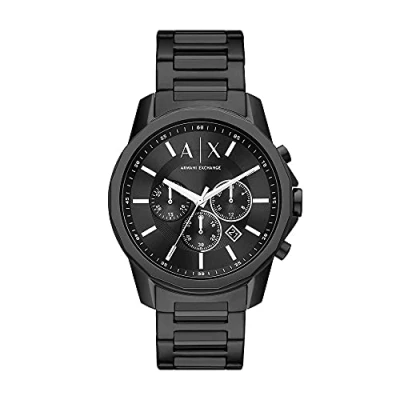 Abbildung von Armani Exchange Banks Chronograph black, Herren, Größe: One Size, Black