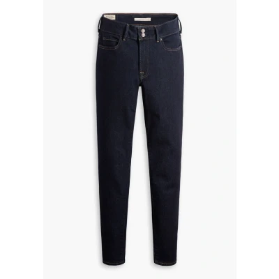 Abbildung von Levi&#039;s 711 Double Button Jeans Slim Fit, Damen, Größe: 23x28, Blue wave rinse